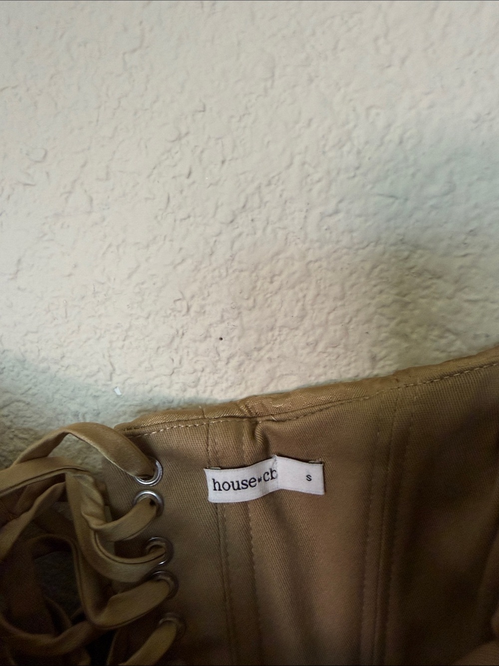House of CB Aurelia bronze brocade satin Corset Maxi dress NWOT size S - Picture 14 of 14